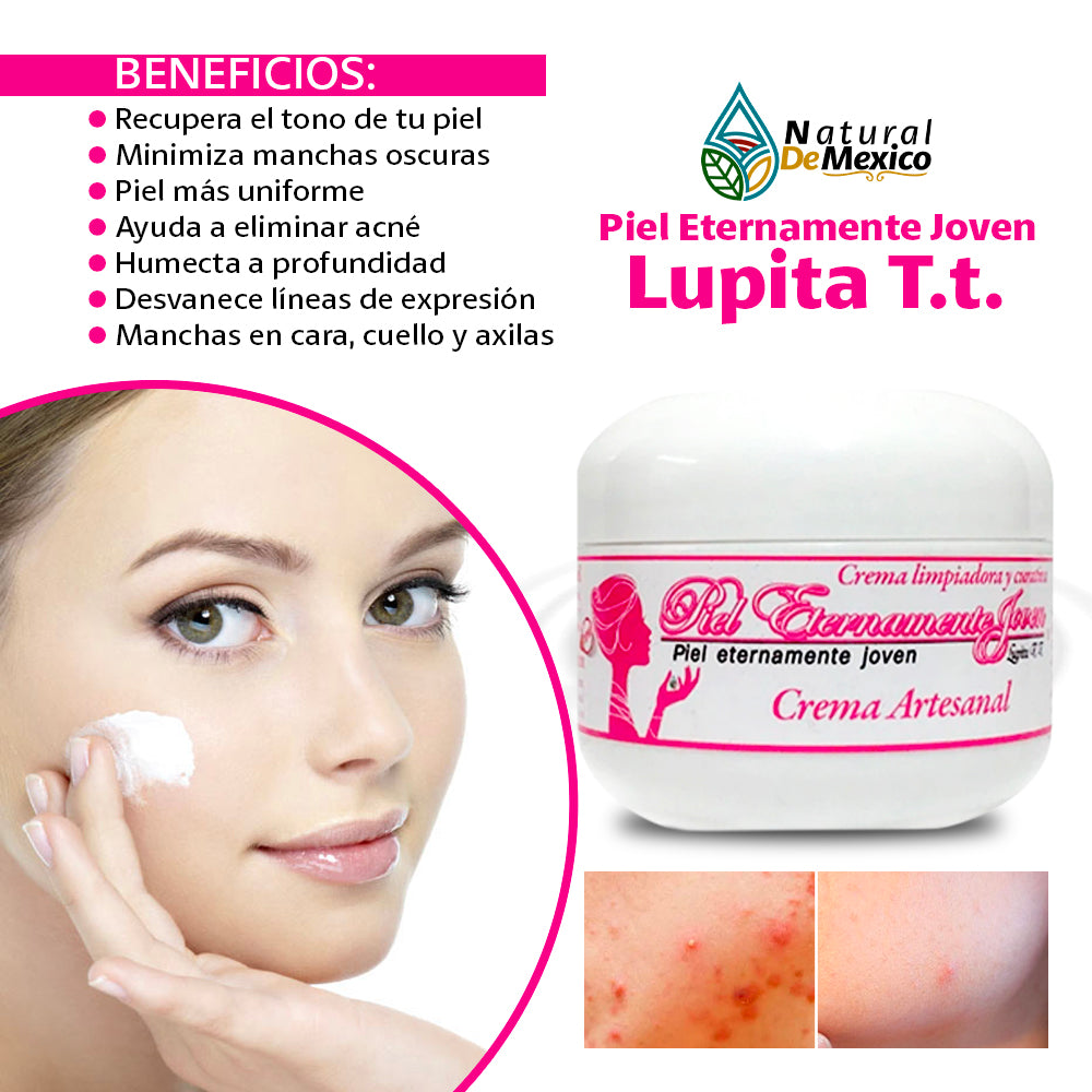 Crema Artesanal Piel Eternamente Joven Lupita TT